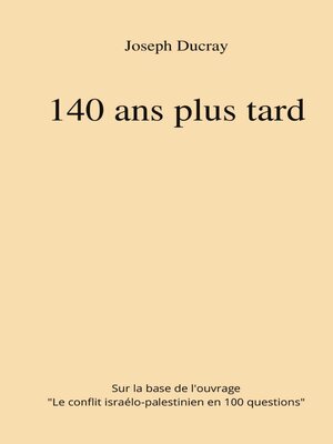 cover image of 140 ans plus tard
